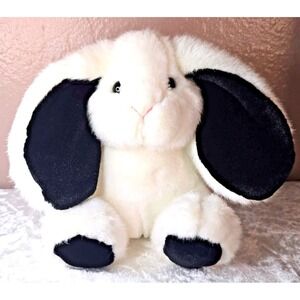 80s/90s White Bunny‎ Black Feet & Ears Westcliff Collection LTD. 10" Clean